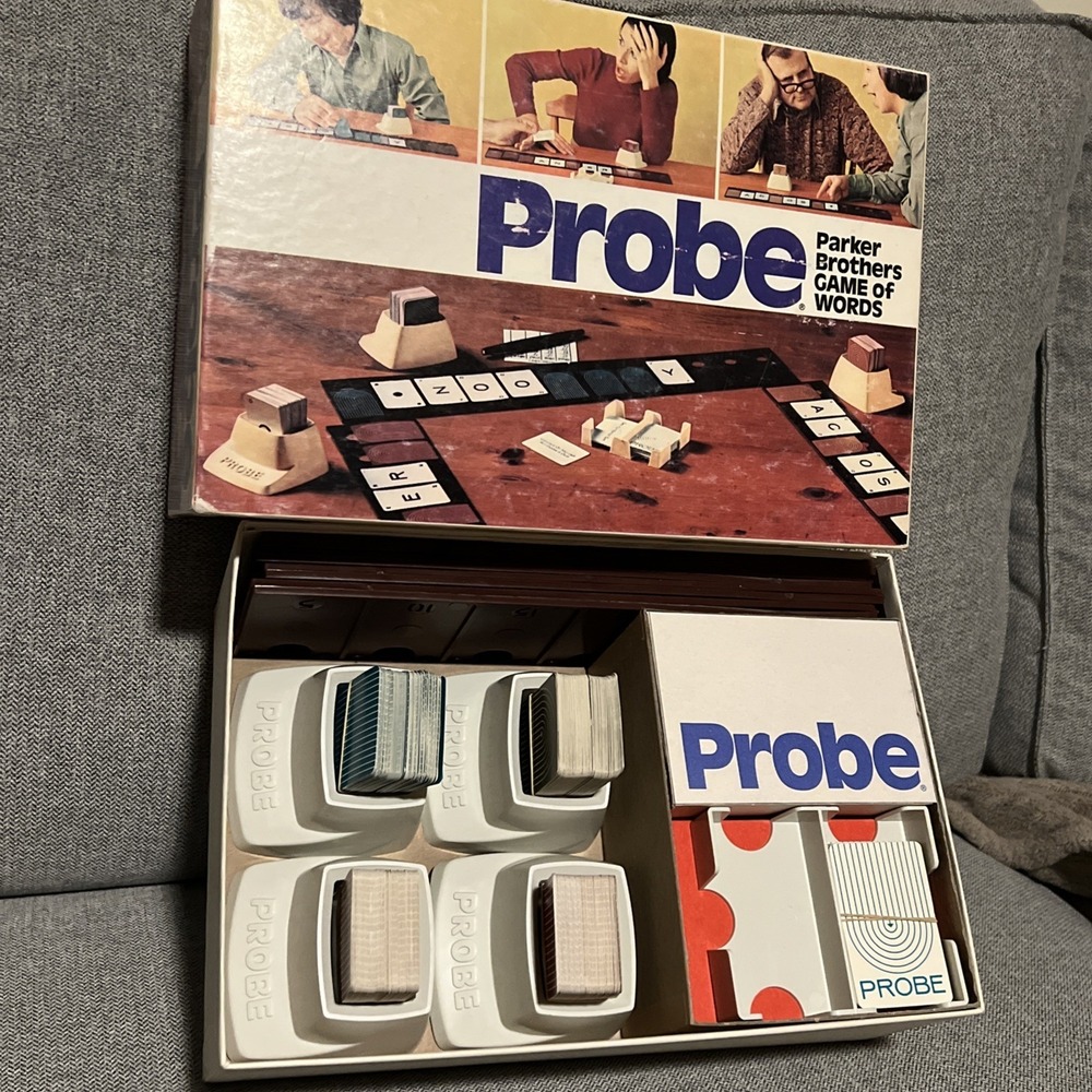 Parker Brothers Probe Word Game 1974 Vintage Board Game Complete Excellent Cond.